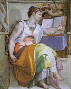 Michelangelo Buonarroti Erythraeische sibille oil painting artist